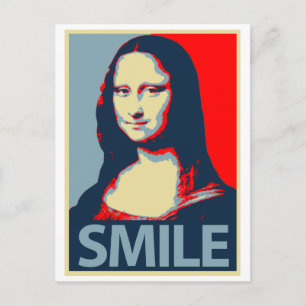 Cartão Postal Mona Lisa Smile