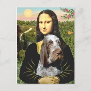 Cartão Postal Mona Lisa - Spinone Italiano (ruão 10)