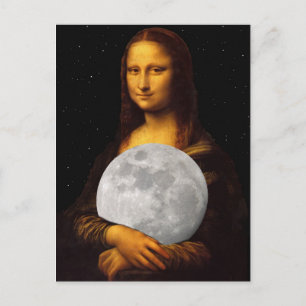 Cartão Postal Mona Moona Lisa