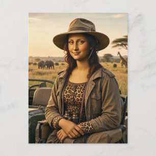 Cartão Postal Mona na Safari de Vida Selvagem