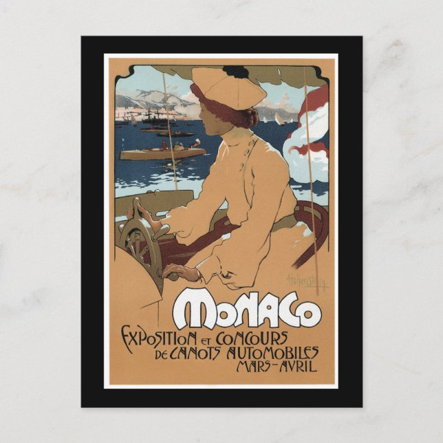 Cartão Postal Mônaco/Concours de Canots, 1900 (Frente)