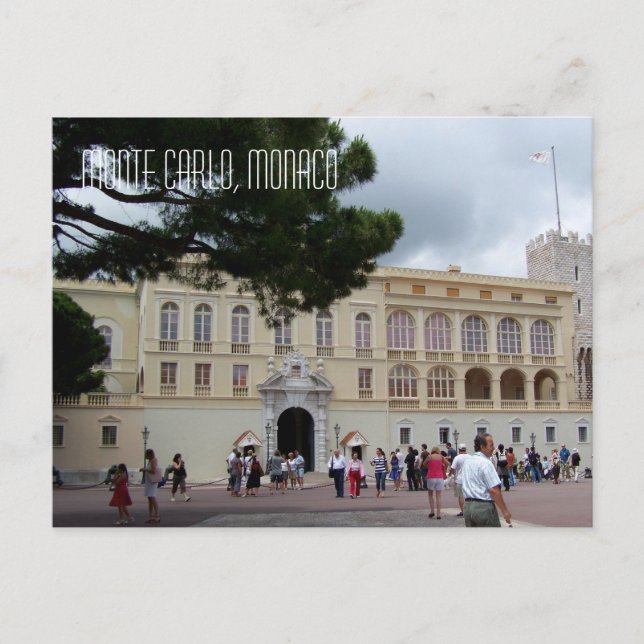 Cartão Postal Mônaco no famoso Palácio Monte Carlo (Frente)