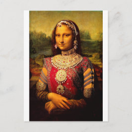 Cartão Postal Monalisa Real Indiana