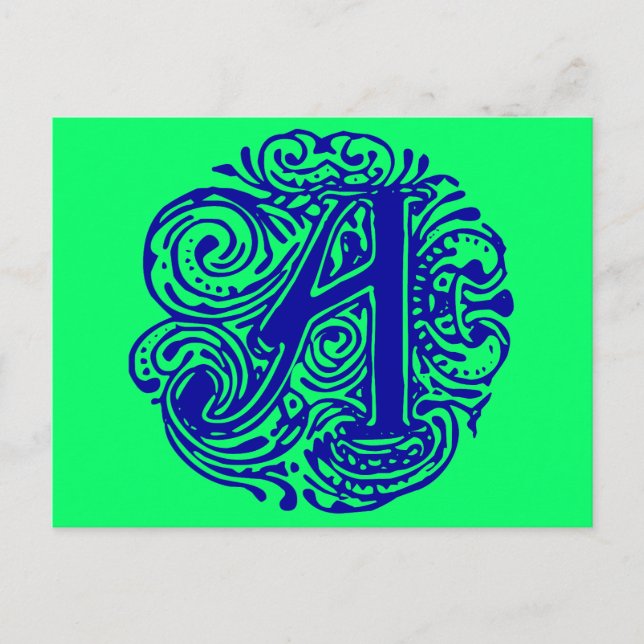 Cartão Postal Monarchia Blue "A" (Frente)