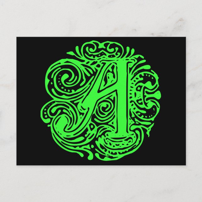 Cartão Postal Monarchia Green "A" (Frente)