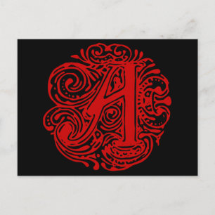Cartão Postal Monarchia Red "A"