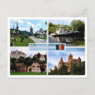 Cartão Postal Monastério RO Barsana - Delta do Danúbio - Sighiso