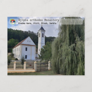 Cartão Postal MONASTÉRIOS SÉRVIOS - Mosteiro ortodoxo Djipša 2
