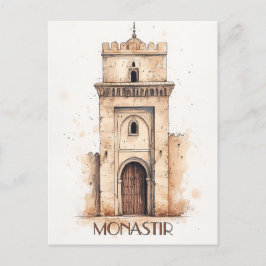 Cartão Postal Monastir Tunusia Viagem