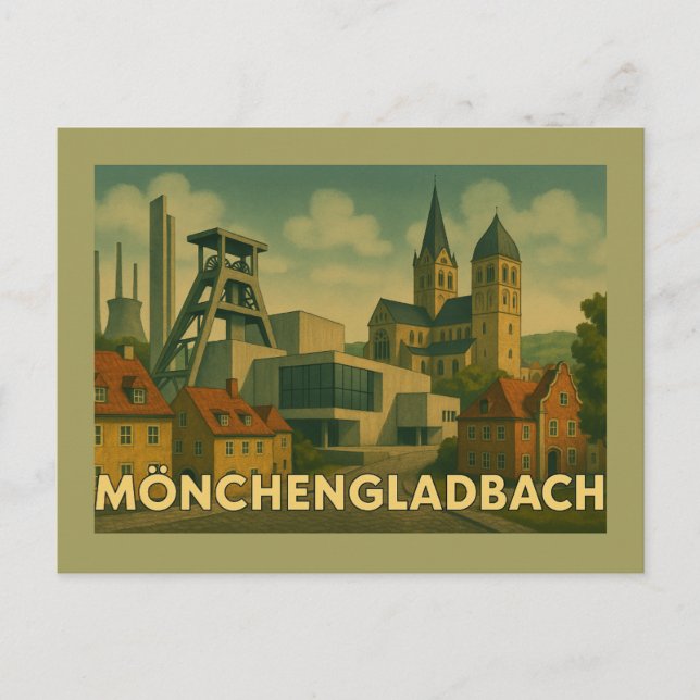 Cartão Postal Mönchengladbach Germany City Art (Frente)