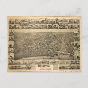 Cartão Postal Moncton New Brunswick Canadá (1888)