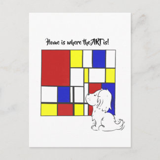 Cartão Postal Mondrian Inspired Chamomile