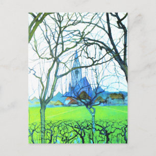 Cartão Postal Mondrian - Rua. Igreja de Jacob por Piet Mondrian