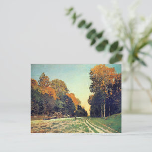 Cartão Postal Monet - A estrada entre Chailly e Fontainebleau