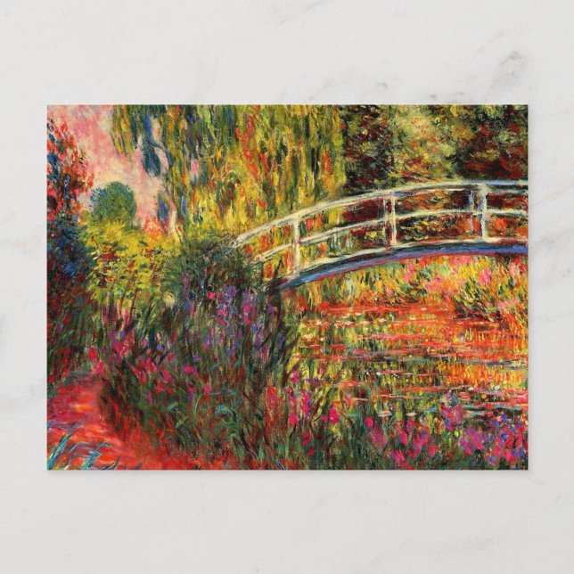 Cartão Postal Monet - Água Lily Pond, Águas Subidas (Frente)