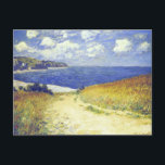 Cartão Postal Monet - Beco Perto de Pourville,<br><div class="desc">Beco perto de Pourville,  pintura popular de Claude Monet,  1882</div>