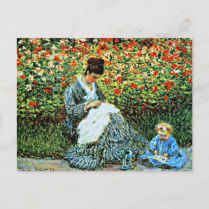 Cartão Postal Monet - Camille Monet e Child