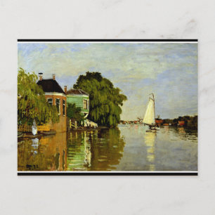 Cartão Postal Monet - Casas no Achterzaan