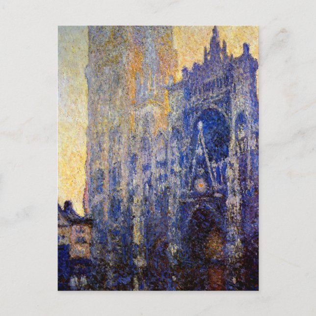 Cartão Postal Monet - Catedral de Rouen, Efeito da Manhã (Frente)