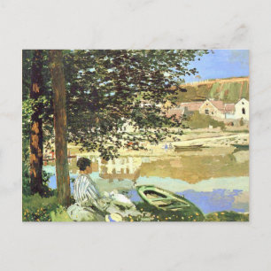 Cartão Postal Monet - Cena do Rio em Bennecourt