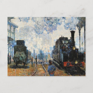 Cartão Postal Monet - Chegada do comboio da Normandia,