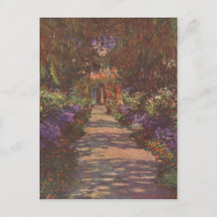 Cartão Postal Monet, Claude Gartenweg 1902 Technique ?l auf Lein