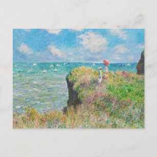 Cartão Postal Monet Cliff anda em Pourville