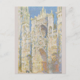 Cartão Postal Monet de Luz Solar da Catedral de Rouen West Facad