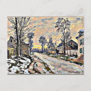 Cartão Postal Monet - Estrada para Louvecienes, Impressionismo