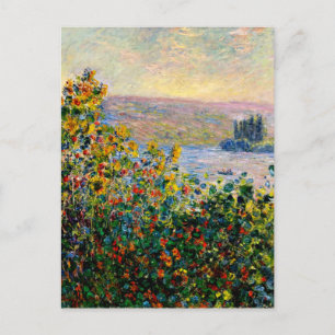 Cartão Postal Monet - Flores de Vetheuil