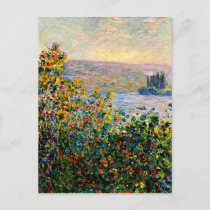 Cartão Postal Monet - Flores de Vetheuil
