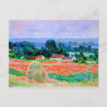 Cartão Postal Monet - Haystack em Giverny, belas artes<br><div class="desc">Haystack no Giverny,  famoso quadro de arte por parte do artista impressionista francês Claude Monet</div>