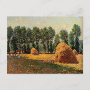 Cartão Postal Monet - Haystacks em Giverny, 1885