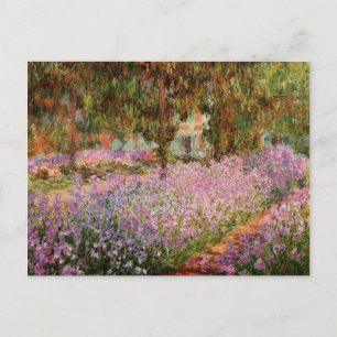 Cartão Postal Monet - Irrises no Jardim de Monet