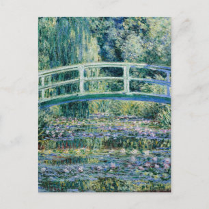 Cartão Postal Monet - Lírios de Água e Ponte Japonesa