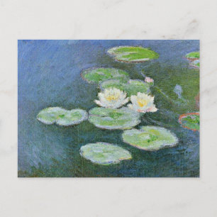 Cartão Postal Monet - Lírios De Água, Efeito Da Noite,