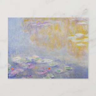 Cartão Postal Monet - Lírios De Água, Pastel Cores De Belas Ar