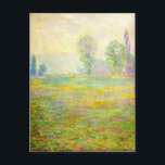 Cartão Postal Monet Meadows no Giverny Postcard<br><div class="desc">Claude Monet. Meadows no cartão postal Giverny. Óleo na canvas de 1888. Claude Monet permanece um dos mais famosos e amados pintores impressionistas. Iluminando paisagens simples e cenas da natureza, Monet apresentou um belo mundo de cores nuances e belas luzes. Prados em Giverny capta a paisagem perto do famoso jardim...</div>