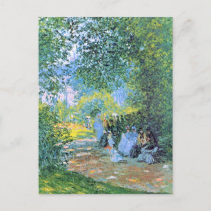 Cartão Postal Monet - No Parc Monceau