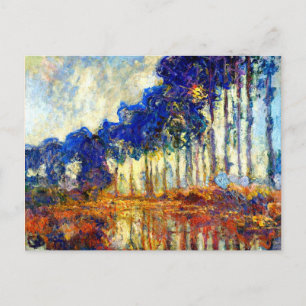 Cartão Postal Monet - Os Poplars no outono