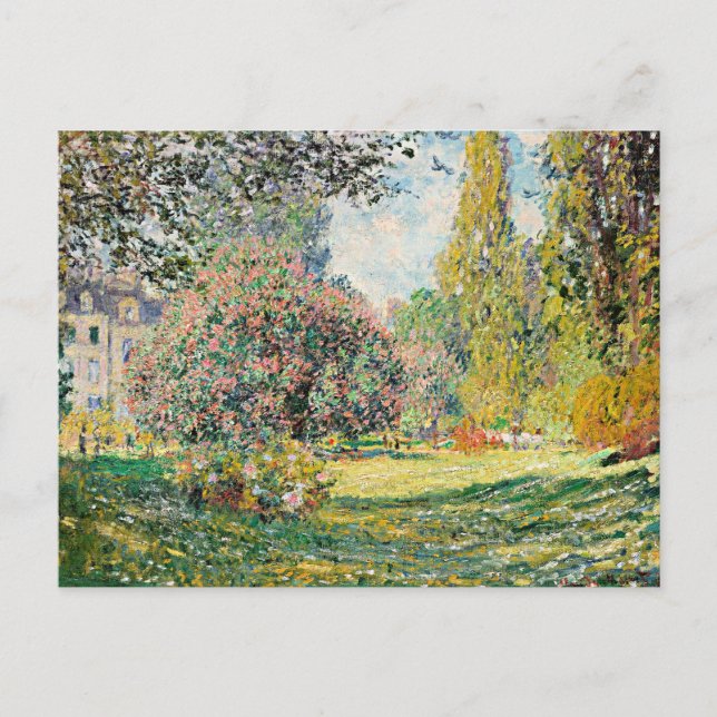 Cartão Postal Monet - Paisagem, Parc Monceau, (Frente)