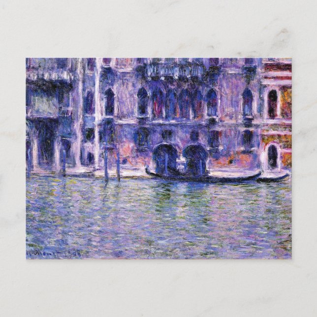 Cartão Postal Monet - Palazzo da Mula (Frente)
