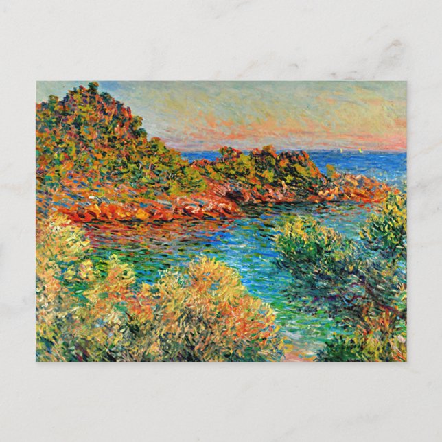 Cartão Postal Monet, perto de Monte Carlo, (Frente)
