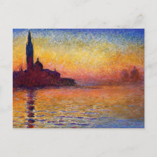 Cartão Postal Monet - San Giorgio Maggiore em Dusk