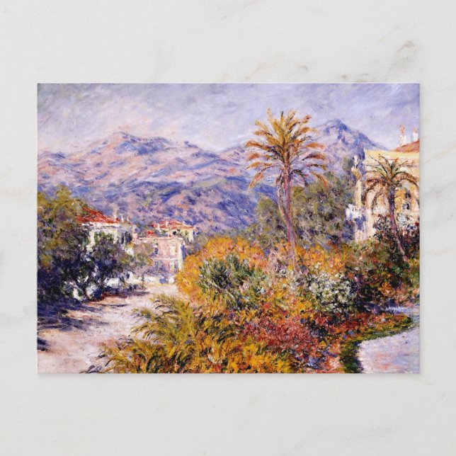 Cartão Postal Monet - Strada Romada em Bordighera (Frente)