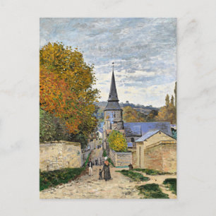 Cartão Postal Monet - Street em Sainte-Adresse,
