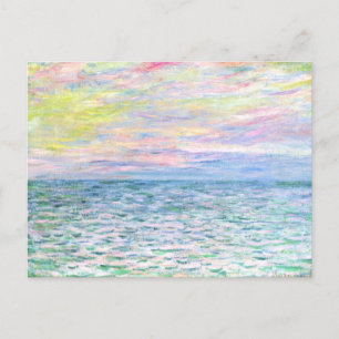 Cartão Postal Monet - Sunset em Pourville, belas artes