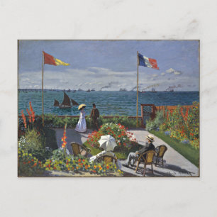 Cartão Postal Monet - Terrace em Sainte Adresse
