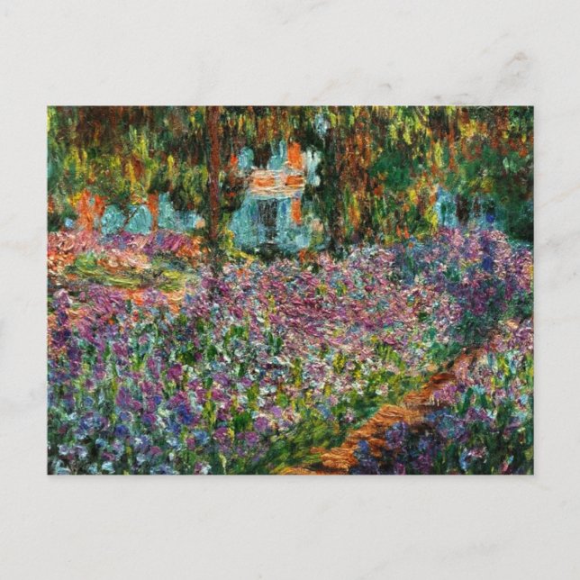 Cartão Postal Monet The Artist Garden at Giverny (Frente)