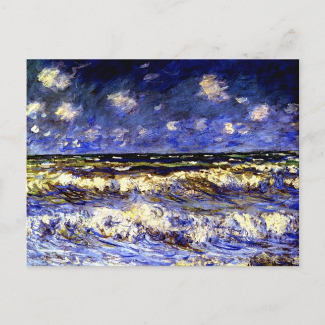 Cartão Postal Monet - Um Mar Tempestade (Frente)